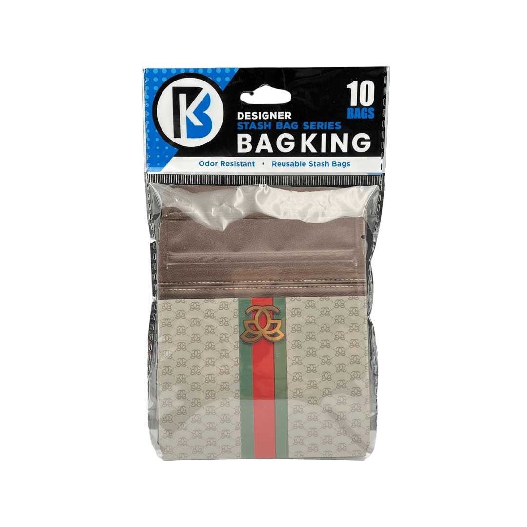 10 Pack Bag King Designer Wide Mouth Mylar Bag 1 8th ounce Brand King