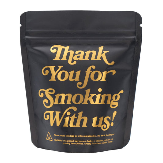 Bag King Thank You for Smoking Wide Mouth Mylar Bag | 1/8 oz
