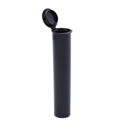 Black / Single Unit Grand Puff Squeeze Pop Top Plastic Tube | 73mm