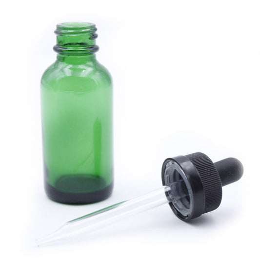 eBottles Cobalt Blue Child-Resistant Glass Dropper Bottle w/ 0.8ml Non-Graduated Dropper | 1 oz