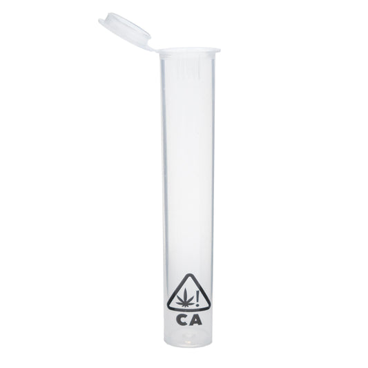 Grand Puff Squeeze Pop Top Plastic Tube Clear w/ CA! Icon | 73 mm