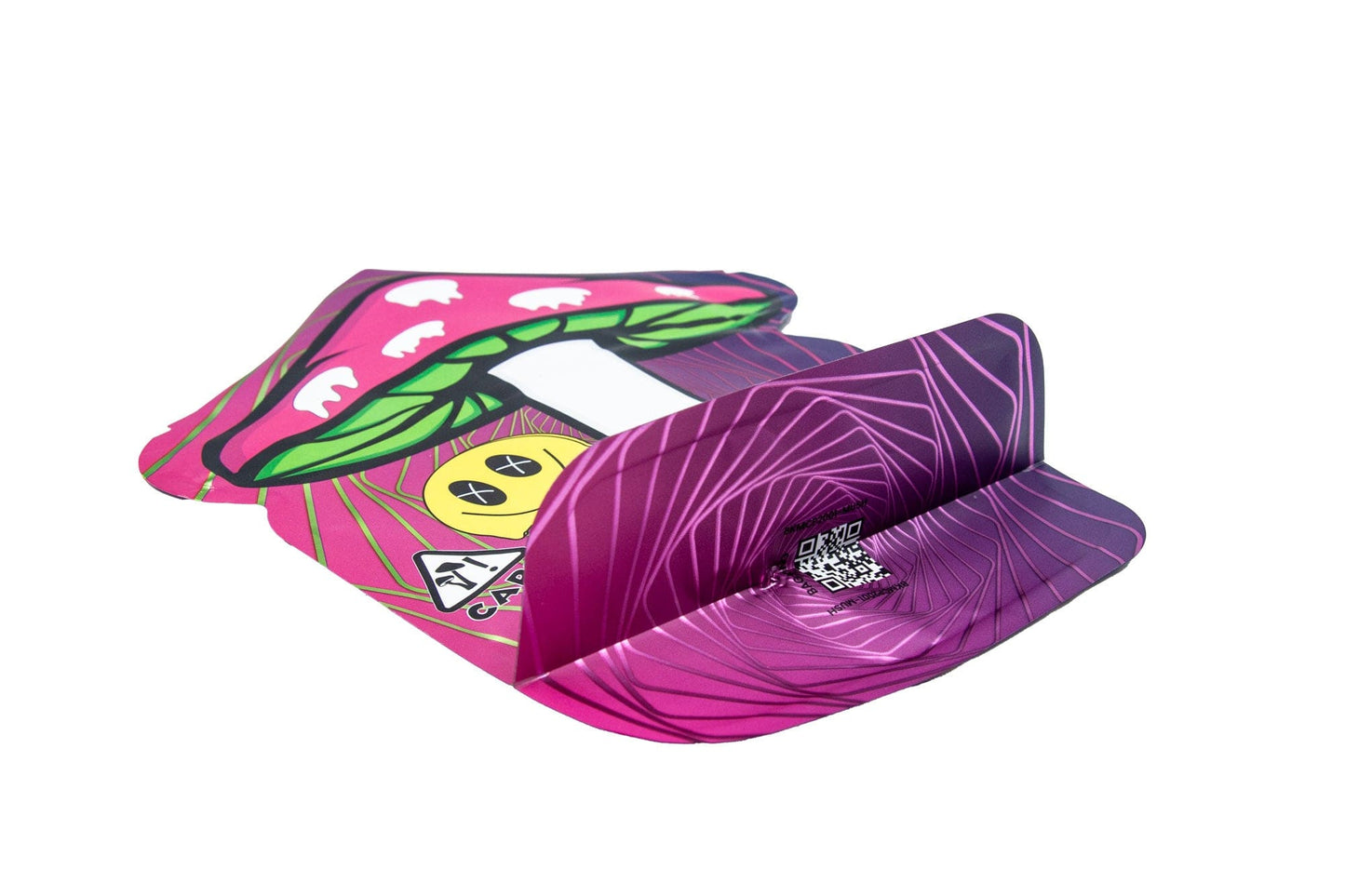 Mushroom Shaped Custom Child-Resistant Mylar Bag | Fits up to 1/4th oz.