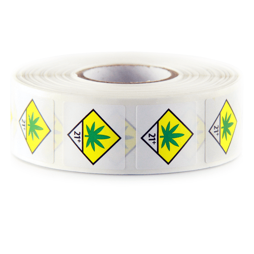 Washington Cannabis & THC Compliance Labels (Roll of 1,000)