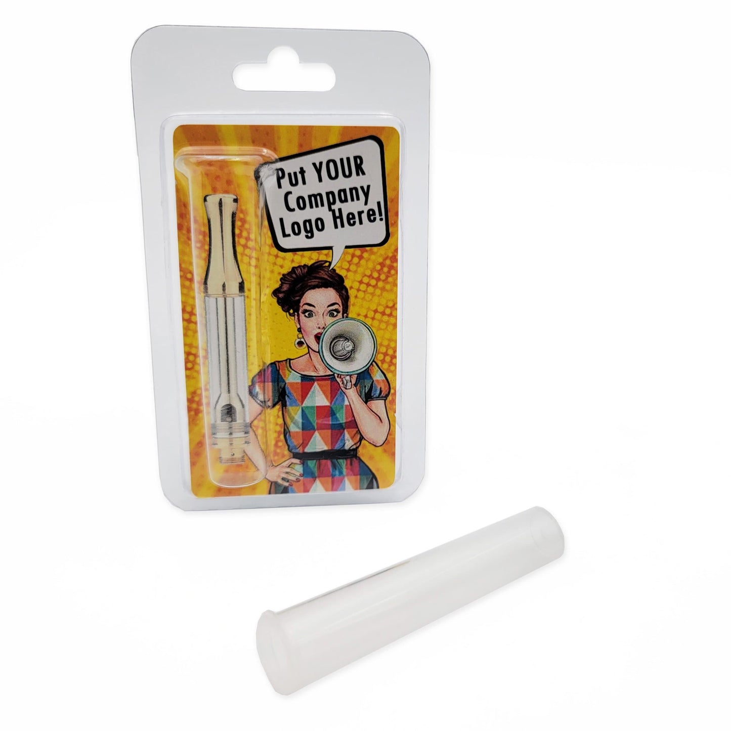 Child-Resistant Tube Vape Cartridge Clamshell