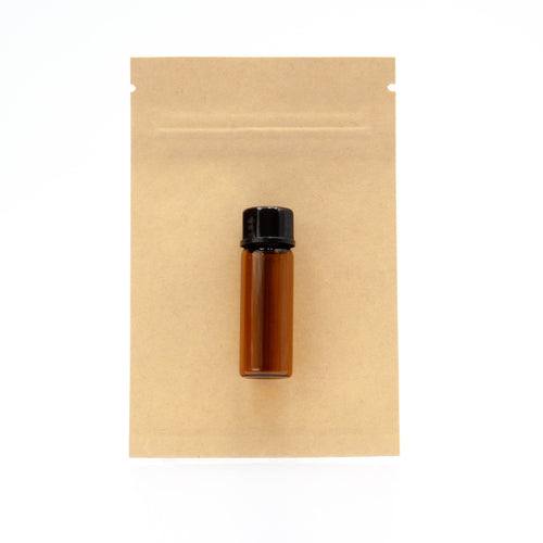 1 Dram Amber Glass Seed Vial with Cap