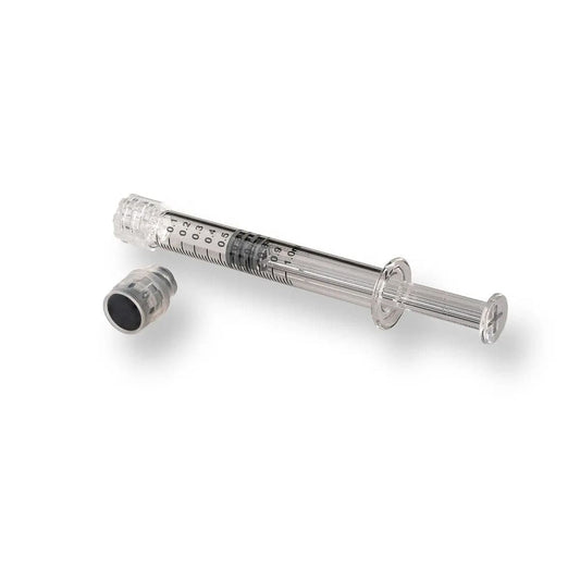 1 mL Glass Dab Applicator Syringes with Luer Lock System - Box of 100