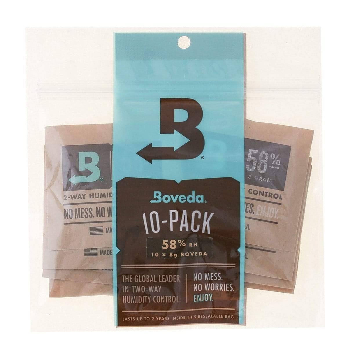 10-Pack 58% RH Boveda Humidity Control Pack | 8 gram