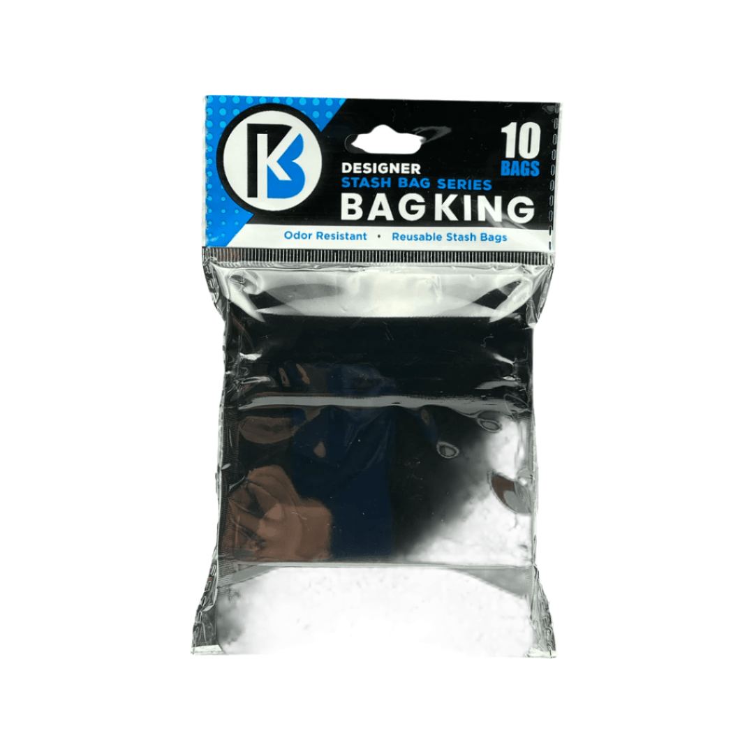 10-Pack Bag King Child-Resistant Opaque Wide Mouth Mylar Bag | 1/8th ounce