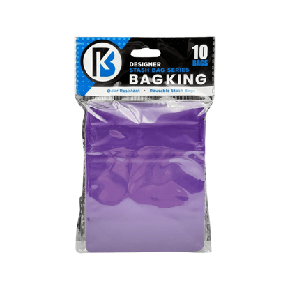 10-Pack Bag King Child-Resistant Opaque Wide Mouth Mylar Bag | 1/8th ounce