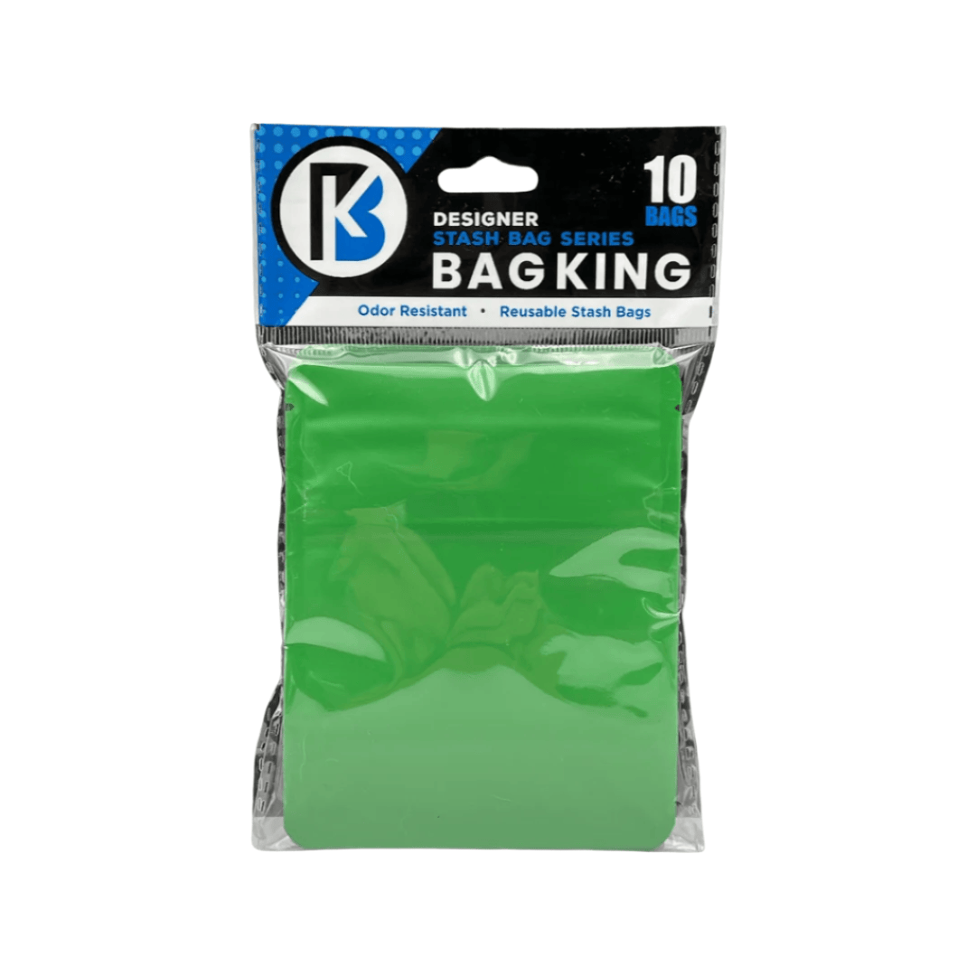 10-Pack Bag King Child-Resistant Opaque Wide Mouth Mylar Bag | 1/8th ounce