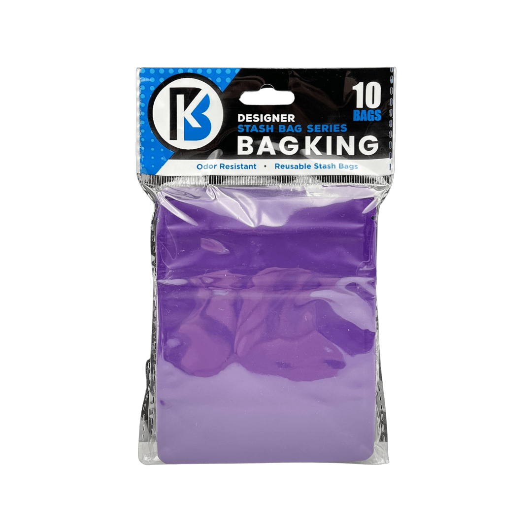 10-Pack Bag King Child-Resistant Opaque Wide Mouth Mylar Bag | 1/8th ounce