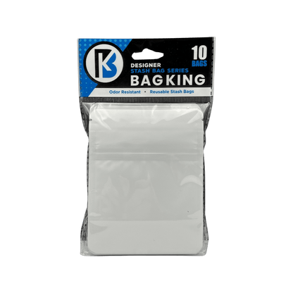 10-Pack Bag King Child-Resistant Opaque Wide Mouth Mylar Bag | 1/8th ounce