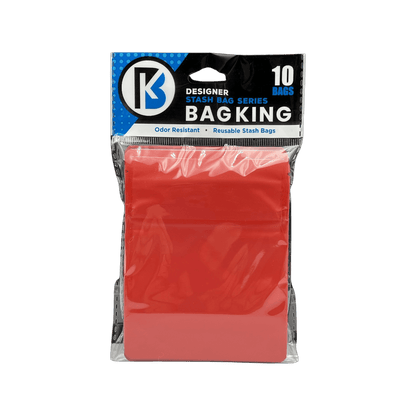 10-Pack Bag King Child-Resistant Opaque Wide Mouth Mylar Bag | 1/8th ounce