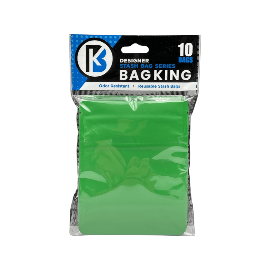 10-Pack Bag King Child-Resistant Opaque Wide Mouth Mylar Bag | 1/8th ounce