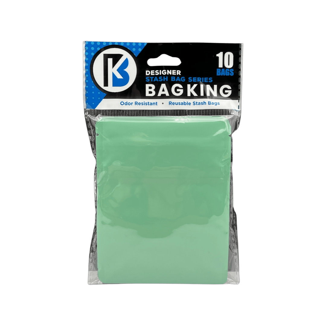 10-Pack Bag King Child-Resistant Opaque Wide Mouth Mylar Bag | 1/8th ounce