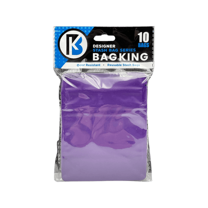 10-Pack Bag King Child-Resistant Opaque Wide Mouth Mylar Bag | 1/8th ounce