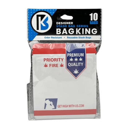 10-Pack Bag King Going Postal Wide Mouth Mylar Bag | 1/8th ounce