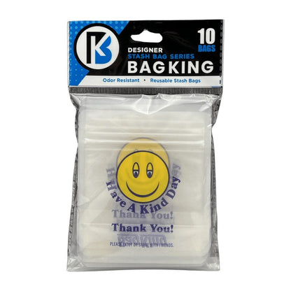 10-Pack Bag King Have a Kind Day Wide Mouth Mylar Bag | 1/8th ounce