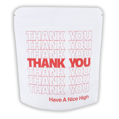 10-Pack Bag King Thank You Wide Mouth Mylar Bag | 1/8th ounce