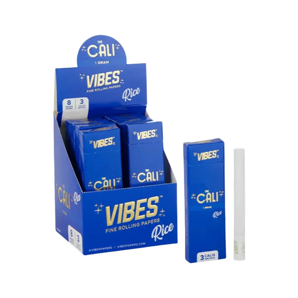 1g - Rice VIBES The Cali Cones Box of 8 (3 Calis/Pack)