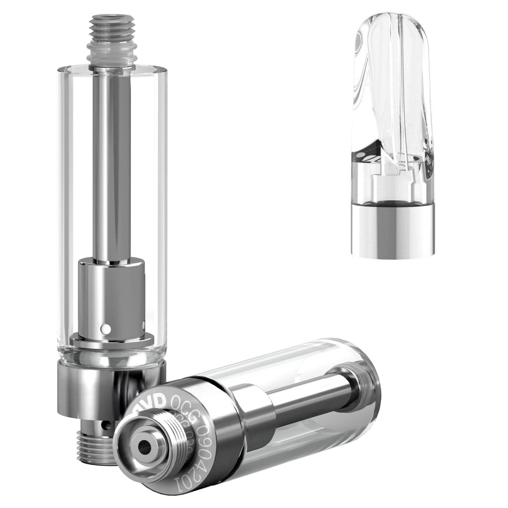 1mL / 2.0mm / Plastic Clear Flat AVD GoodCarts 1mL Glass Cartridges with Mouthpieces