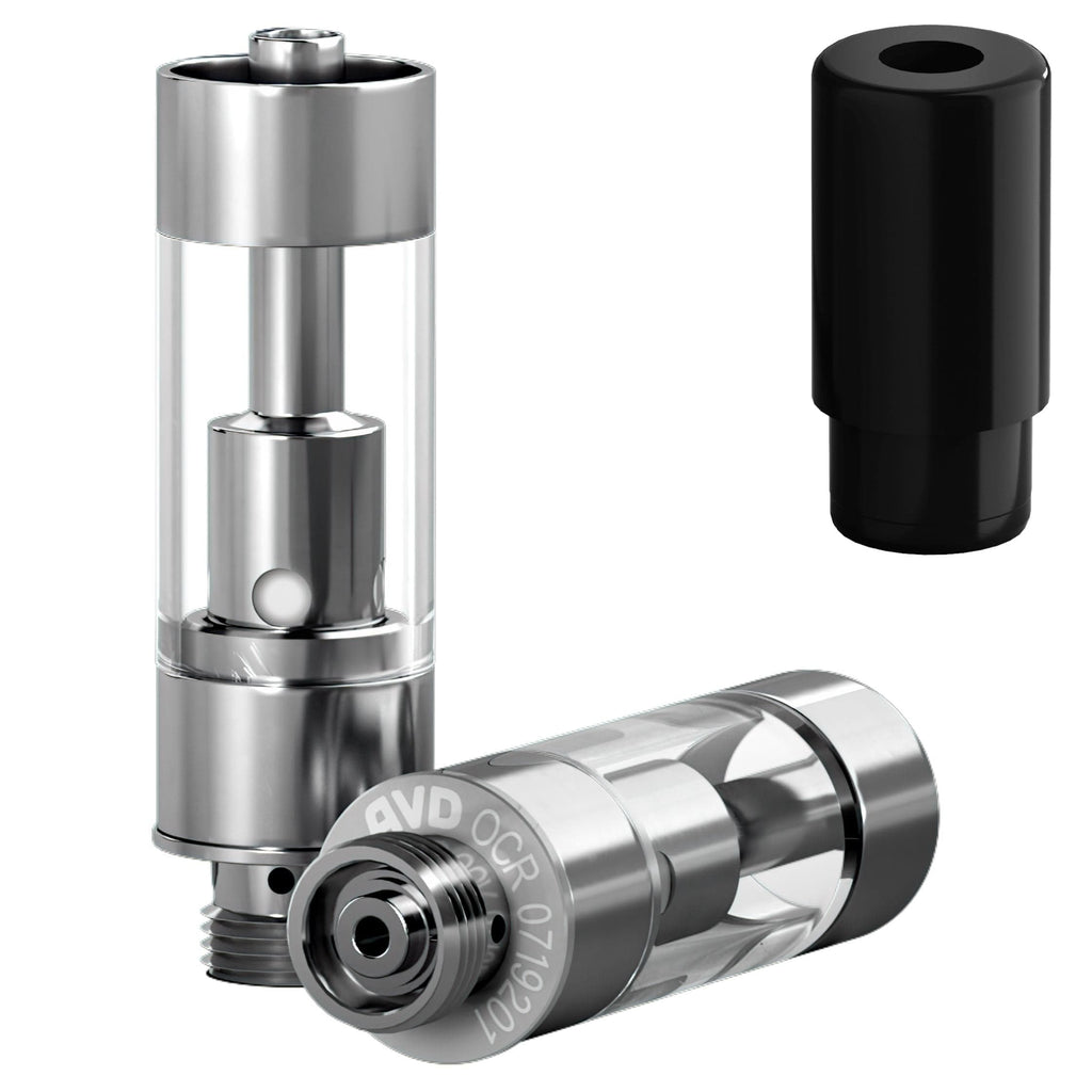 .5mL / 1mm / Plastic Black Barrel AVD 0.5mL Polyresin Cartridges with Mouthpieces