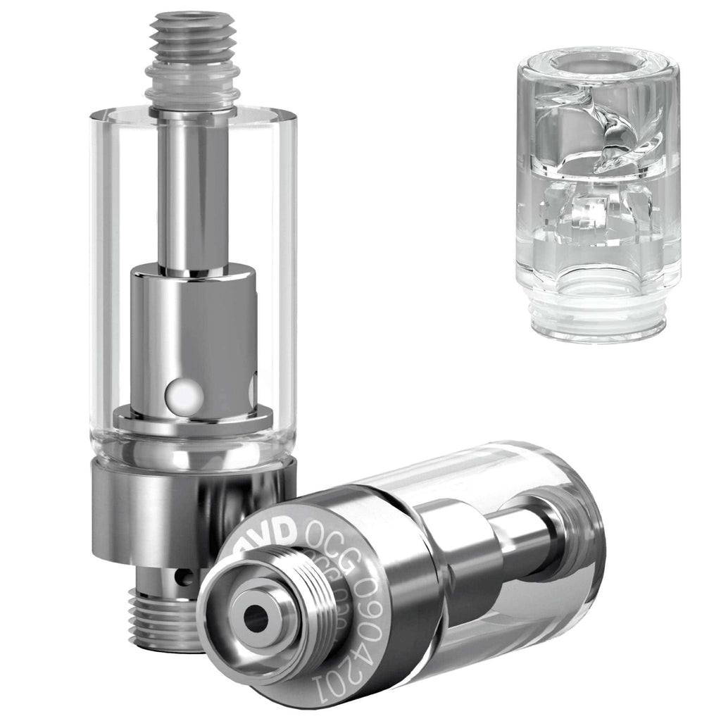 .5mL / 2.0mm / Plastic Clear Barrel Vortex AVD GoodCarts 0.5mL Glass Cartridges with Mouthpieces