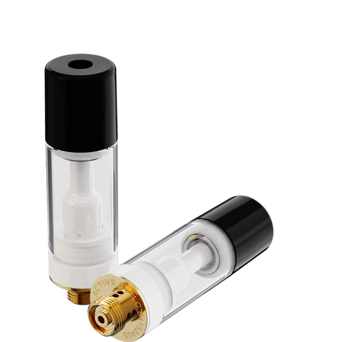 ACTIVE™ EZ Click XL Ceramic Pro Vape Cartridge Single Unit / Plastic Barrel - Black