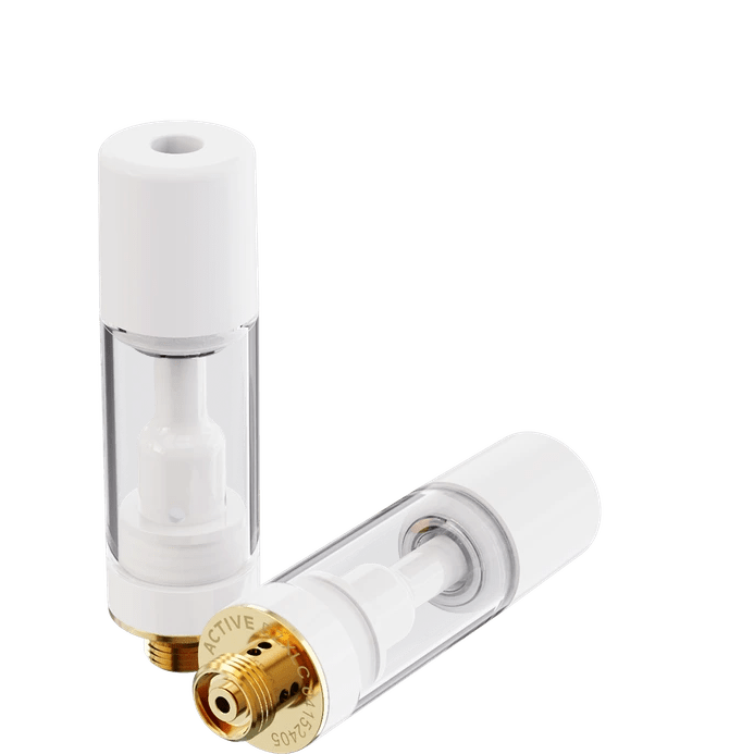 ACTIVE™ EZ Click XL Ceramic Pro Vape Cartridge Single Unit / Plastic Barrel - White