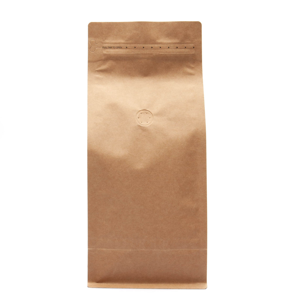Bag King 2 lb. Block Bottom Coffee Bag with Degassing Valve