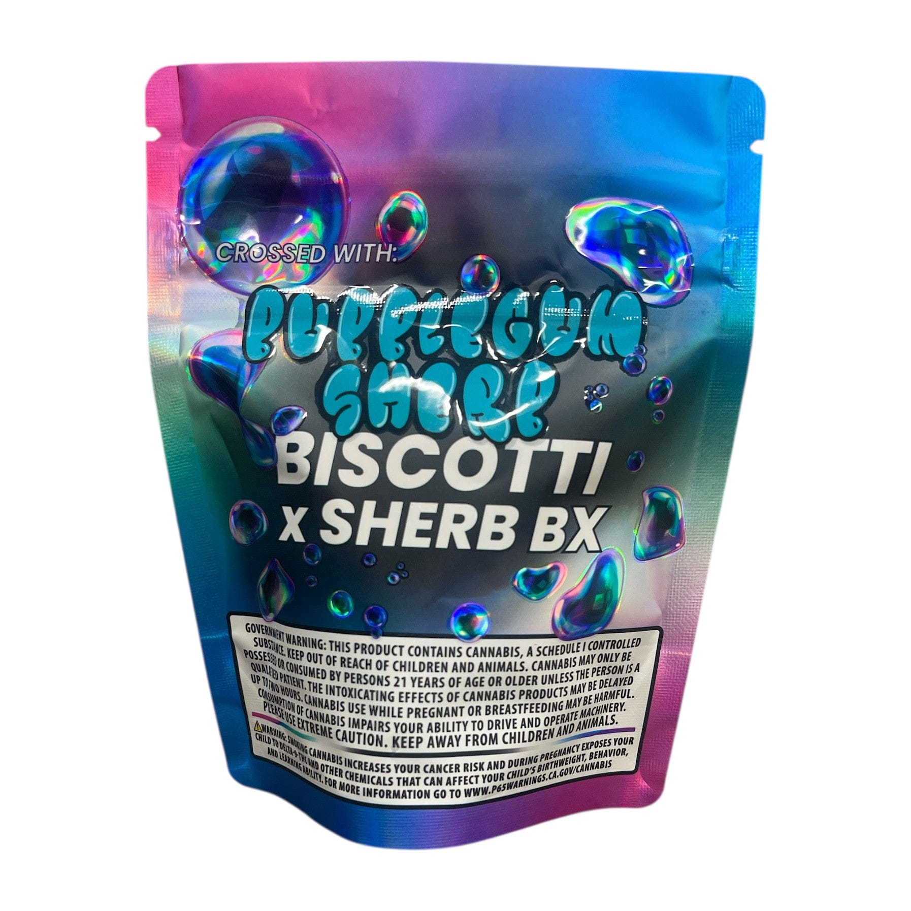 Bag King Bubble Spritz Strain Child-Resistant Mylar Bag | 1/8 oz