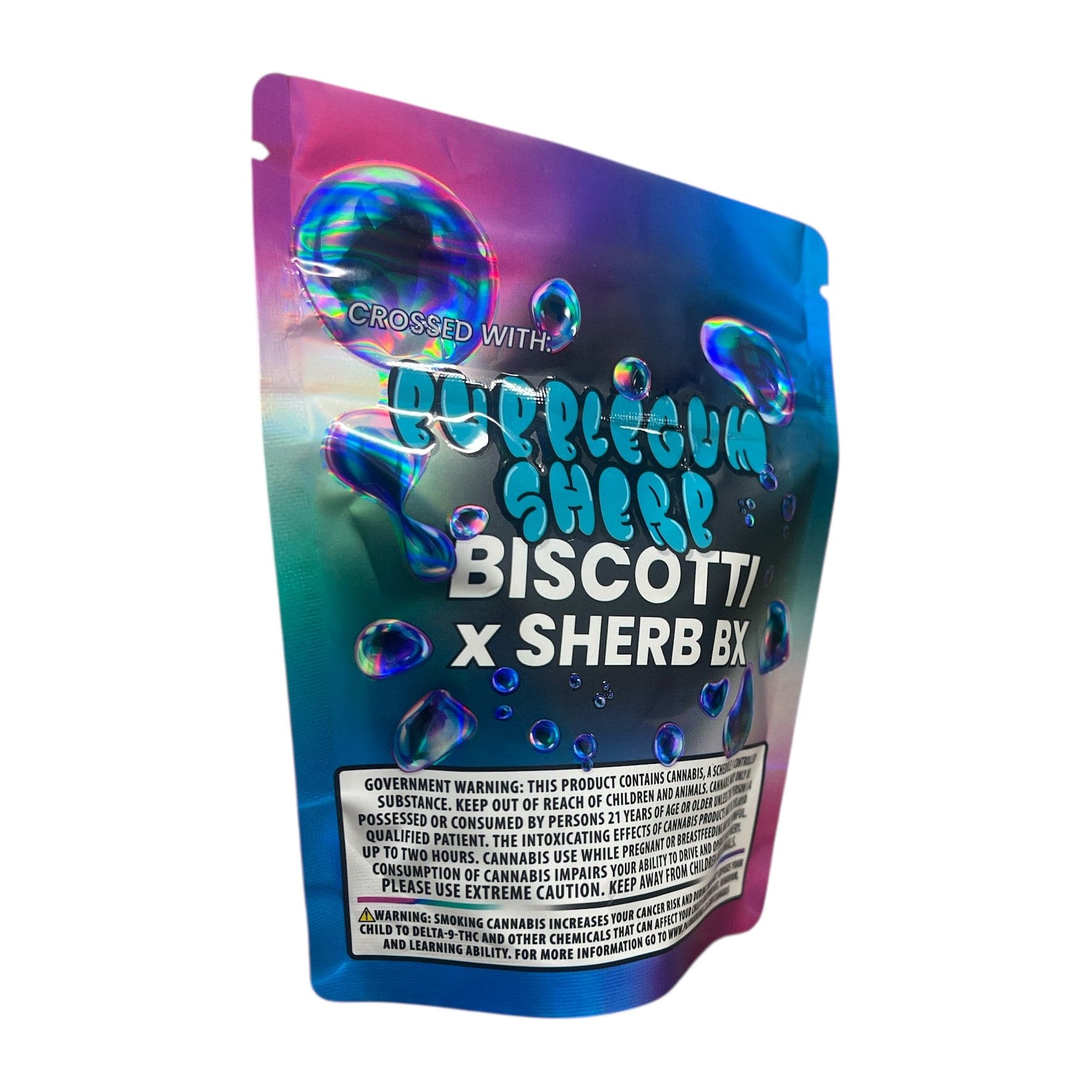 Bag King Bubble Spritz Strain Child-Resistant Mylar Bag | 1/8 oz