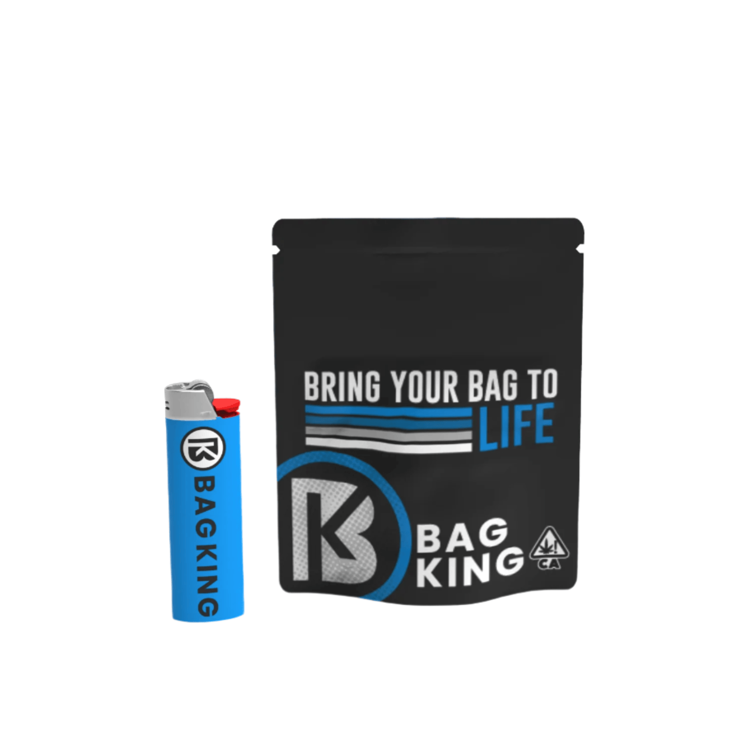 Bag King Child-Resistant Clear Front Wide Mouth Mylar Bag | 1/8th oz