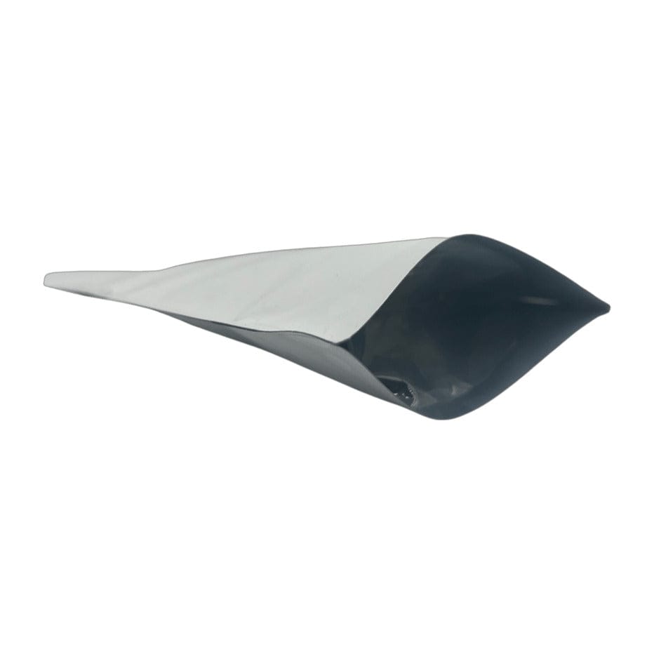 Bag King Child-Resistant Opaque Wide Mouth Mylar Bag Clear Gusset | 1/8 oz