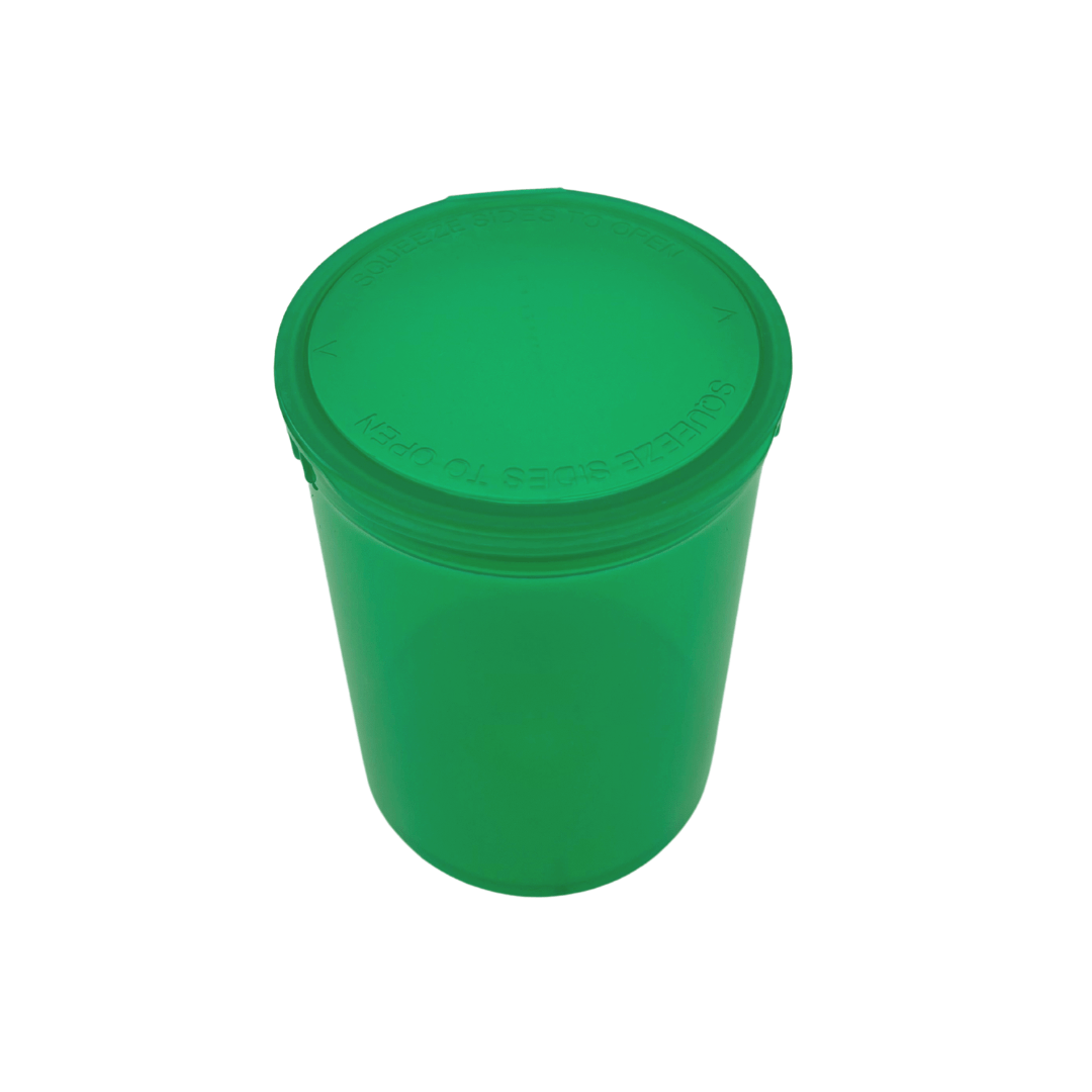 Single Unit (Less Than Box Qty) / Translucent Green Bag King Child-Resistant Pop Top Bottle | 30 dram