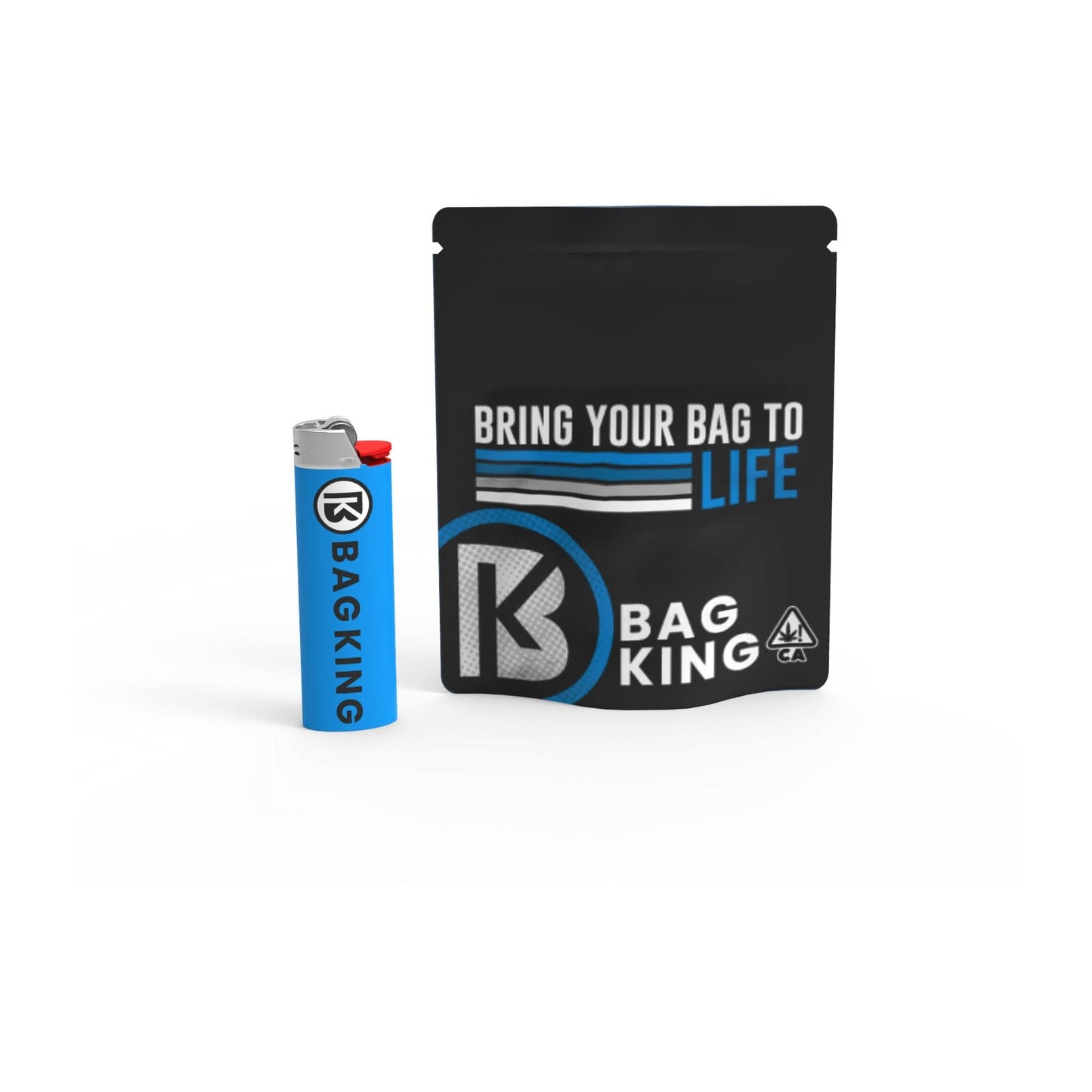 Bag King Child-Resistant Vertical Window Mylar Bag | 1/8th oz