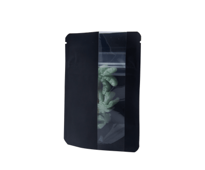 Bag King Child-Resistant Vertical Window Mylar Bag | 1/8th oz