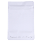 Single Unit (Less Than Pack Qty) / White / Clear Bag King Clear Front Mylar Bag | 1/8 oz