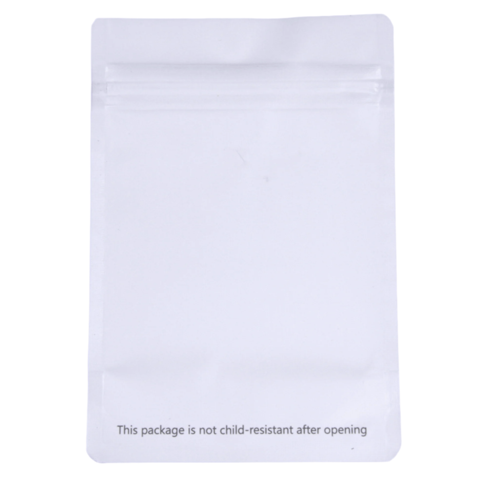 Single Unit (Less Than Pack Qty) / White / Clear Bag King Clear Front Mylar Bag | 1/8 oz
