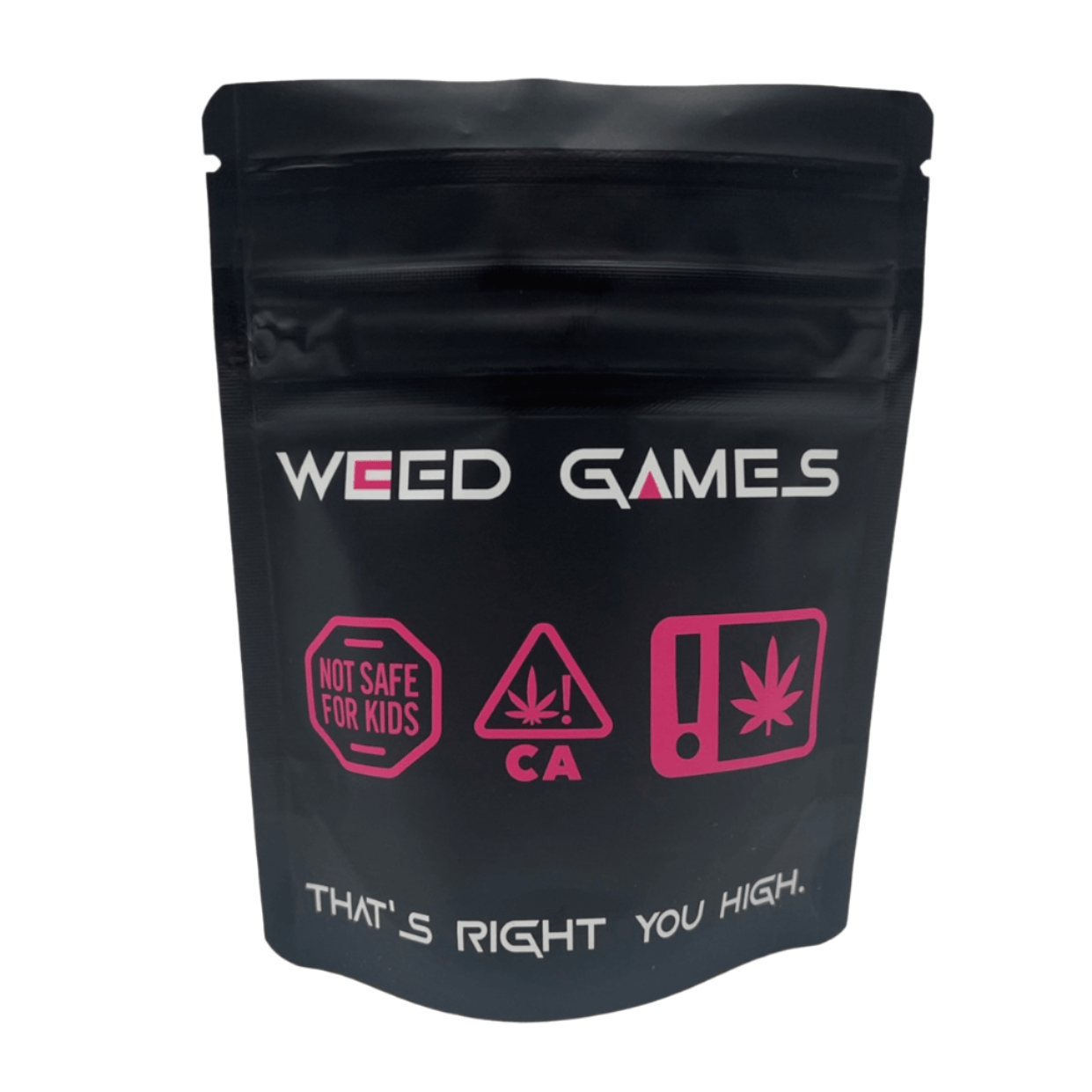 Bag King Flower Games Wide Mouth Child-Resistant Mylar Bag | 1/8 oz
