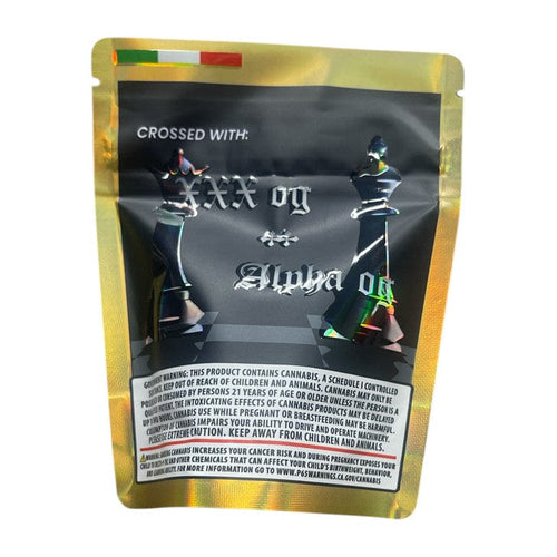 Bag King Godfather OG Strain Child-Resistant Mylar Bag | 1/8 oz