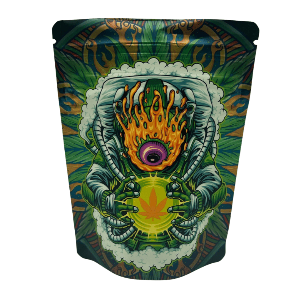 Bag King Psychedelic Astronaut Wide Mouth Child-Resistant Mylar Bag | 1/8 oz