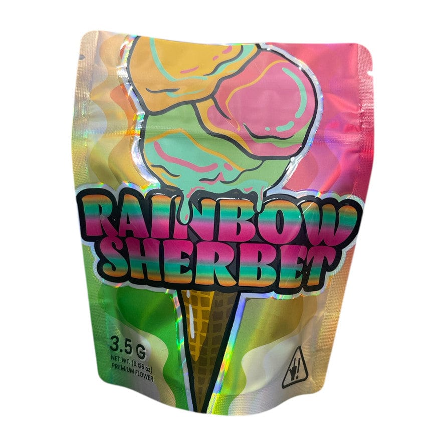 Bag King Rainbow Sherbet Strain Mylar Bag | 1/8 oz (3.5g)