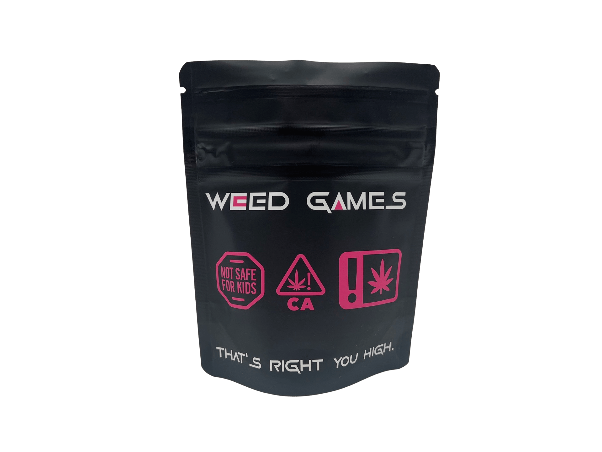 Bag King Weed Games Wide Mouth Child Resistant Mylar Bag ( 1/8th oz)