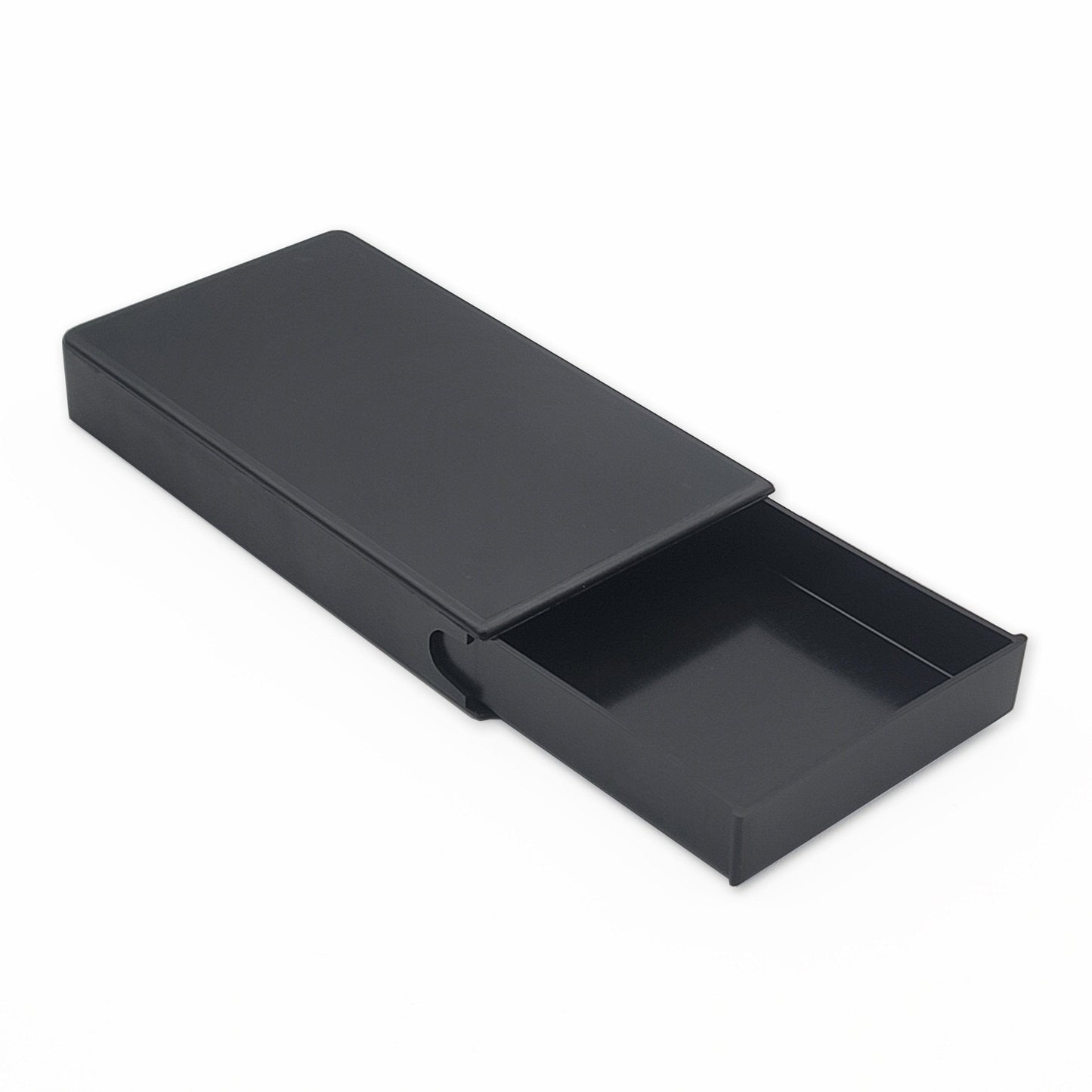 Black / Black / Single Unit (Less Than Box Qty) Child-Resistant Pre-Roll / Edible Push and Pull Box | 98 mm