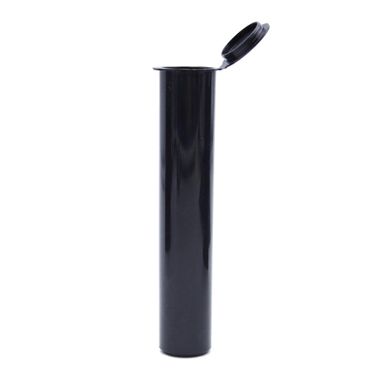 Black Compostable Squeeze Top Child-Resistant Pre-Roll Tube | 98 mm