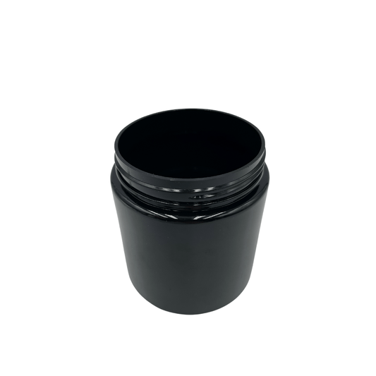 Black eBottles Black PET Child-Resistant Straight Sided Jar | 8 oz