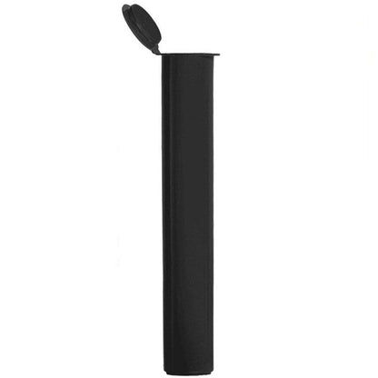 Black Opaque Squeeze Top Child-Resistant Pre-Roll Tube | 116 mm
