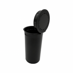 Black / Single Unit (Less Than Box Qty) 13 Dram Flat Pop Top Child-Resistant