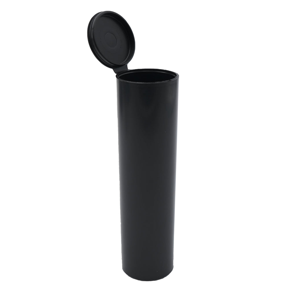 Black / Single Unit (Less Than Box Qty) Extra Wide Squeeze Top Child-Resistant Pre-Roll Tube | 114 mm